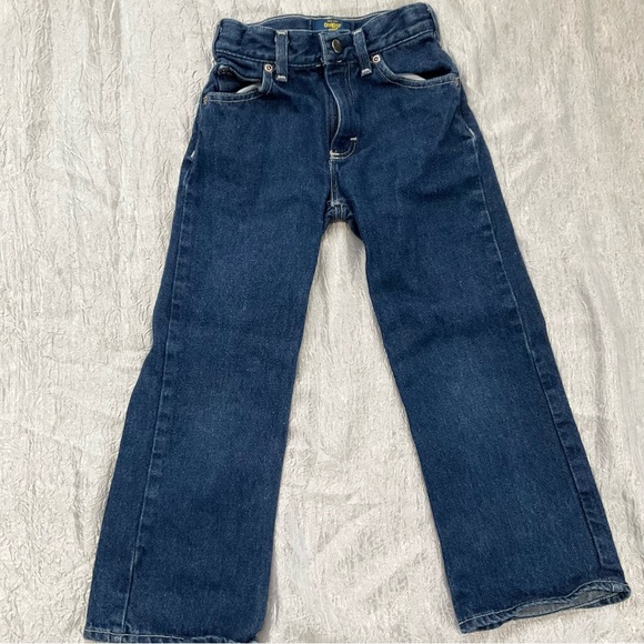 Levi's & OshKosh Boot Cut Kids Denim Jeans Dark Blue & Light Blue Size 6 Classic - Picture 7 of 10